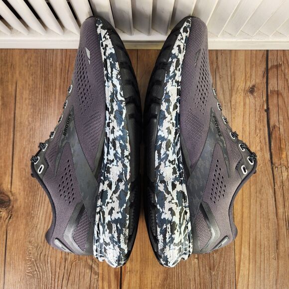 Brooks Ghost 15 Womens Size 8.5 B Black Camo Running Sneakers Shoes 1203801B004 - Picture 6 of 9